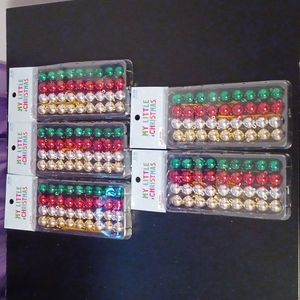 5 New 36 Piece My Little Christmas Ornament Balls
